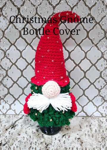 Christmas Gnome Bottle Cover