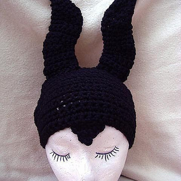 695 GREAT HORNED Crochet HAT, newborn to adult