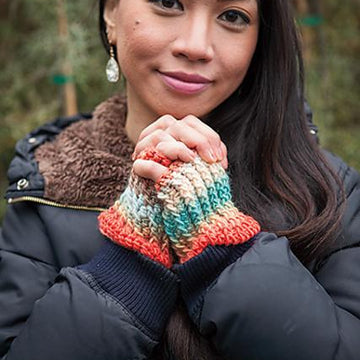 Sunset Ridge Fingerless Gloves