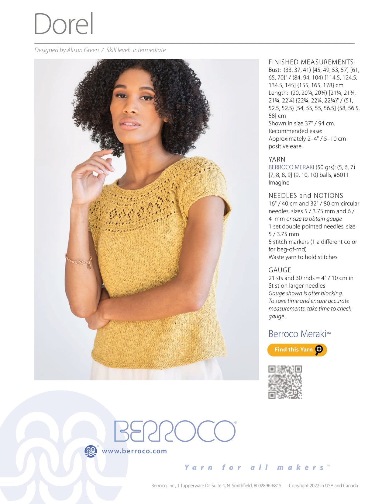 Berroco Dorel PDF