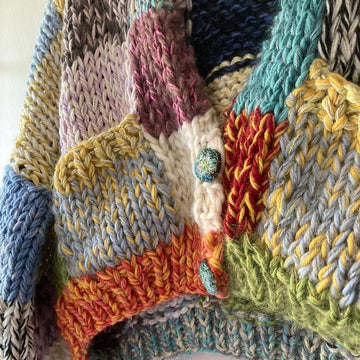 Stash buster patchwork cardigan