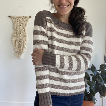 Sock Monkey Stripes Pullover