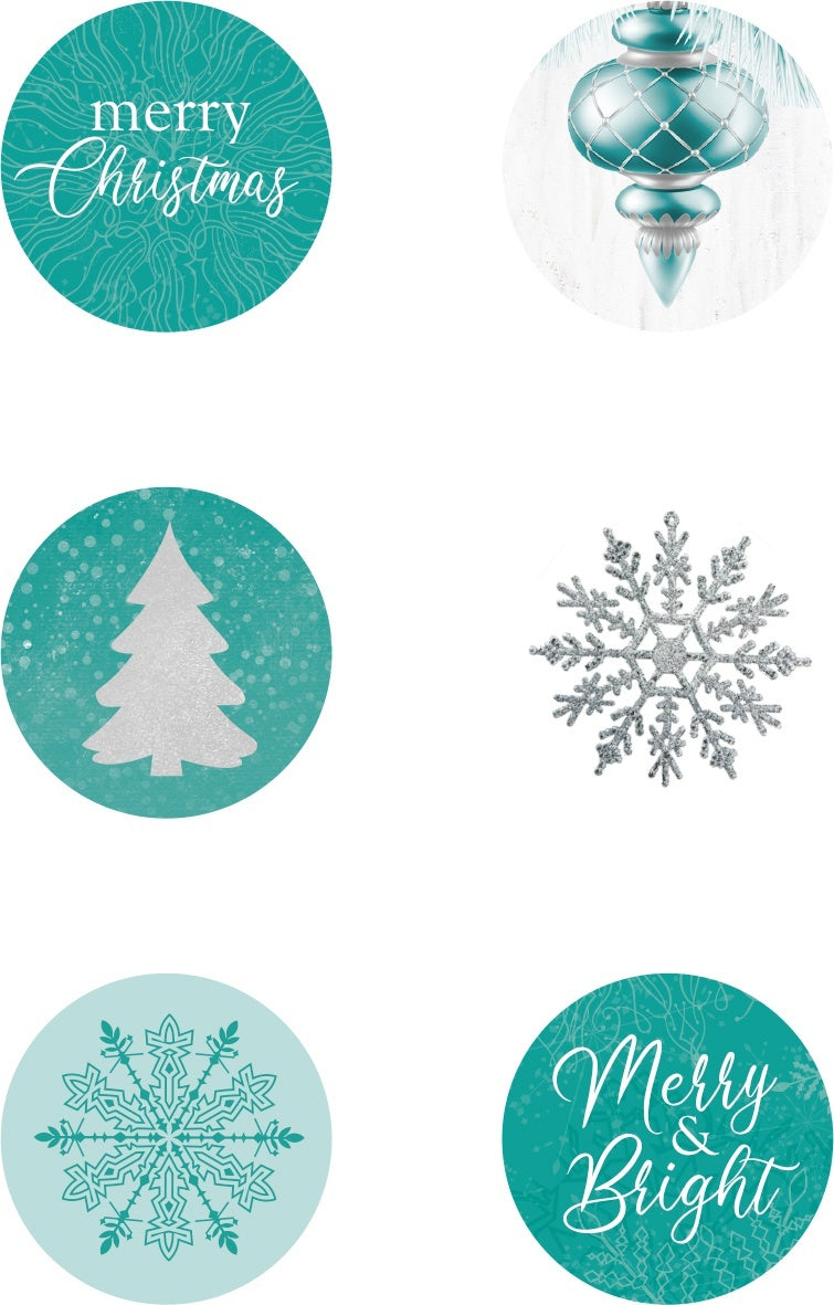 Kaisercraft Let It Snow Adhesive Curios 6/Pkg - 599521