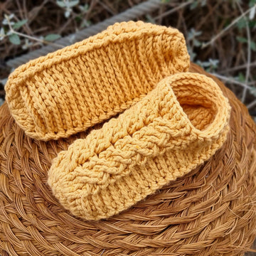 Cozy crochet slippers socks for adults and kids pattern S26