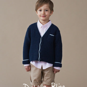 Nate Jacket - Knitting Pattern For Boys in Debbie Bliss Cashmerino Aran