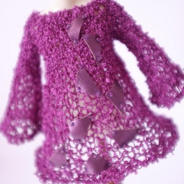 Airy Fairy tunic dress and vinyl skirt for 12" Blythe, Middie Blythe and Monster High dolls