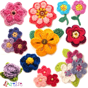 My favorite flowers collection 1 Crochet Pattern Applique