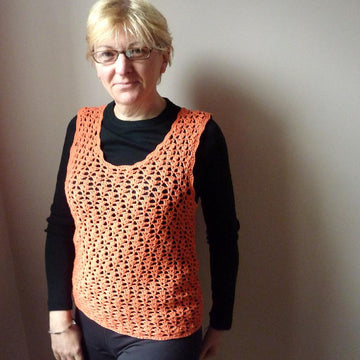 Mango Flip Lace Crochet Top