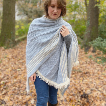 Braided Blanket Ruana