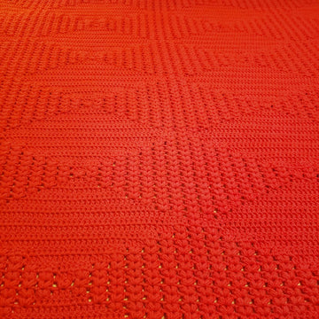 Red Diamonds Afghan