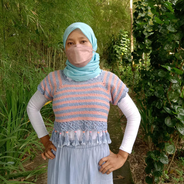 Bubble Gum Boho Top fringes PDF Crochet Pattern