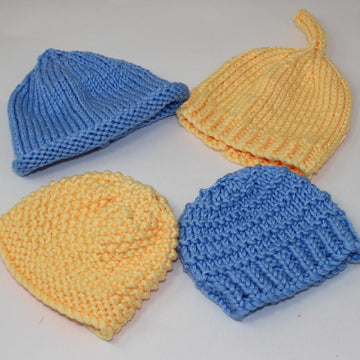 4 Easy Design Chunky Baby Hat Patterns