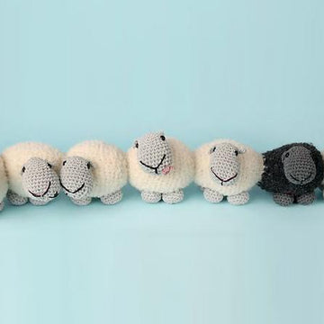 Row of sheep