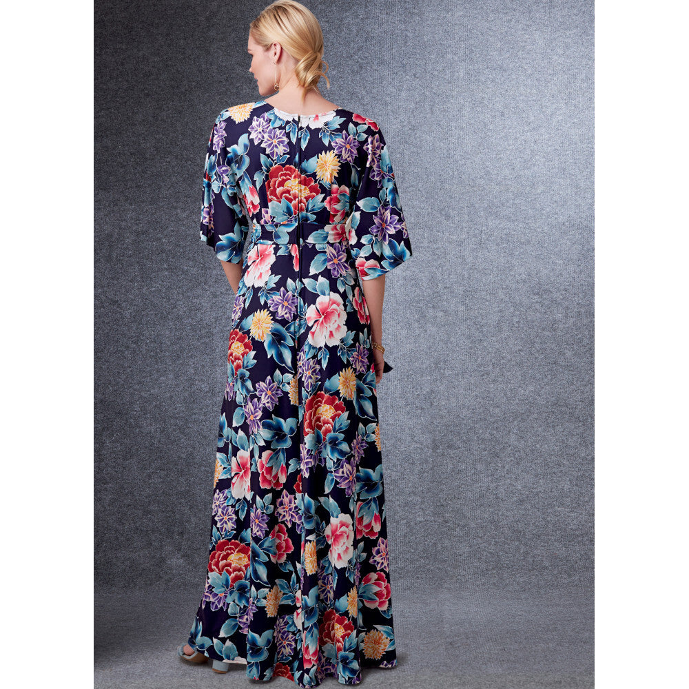 Vogue Misses' Deep-V Dresses with Self-Tie V1735 - Sewing Pattern
