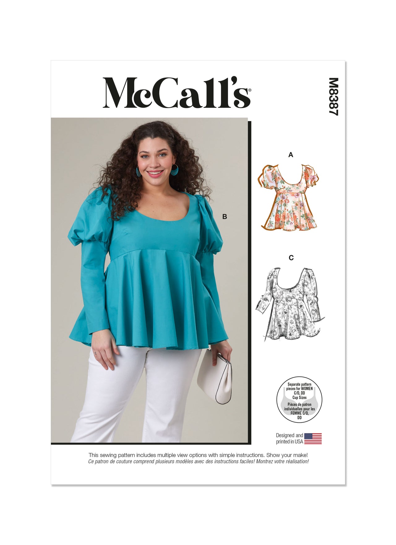 McCall's Women's Tops M8387 - Sewing Pattern