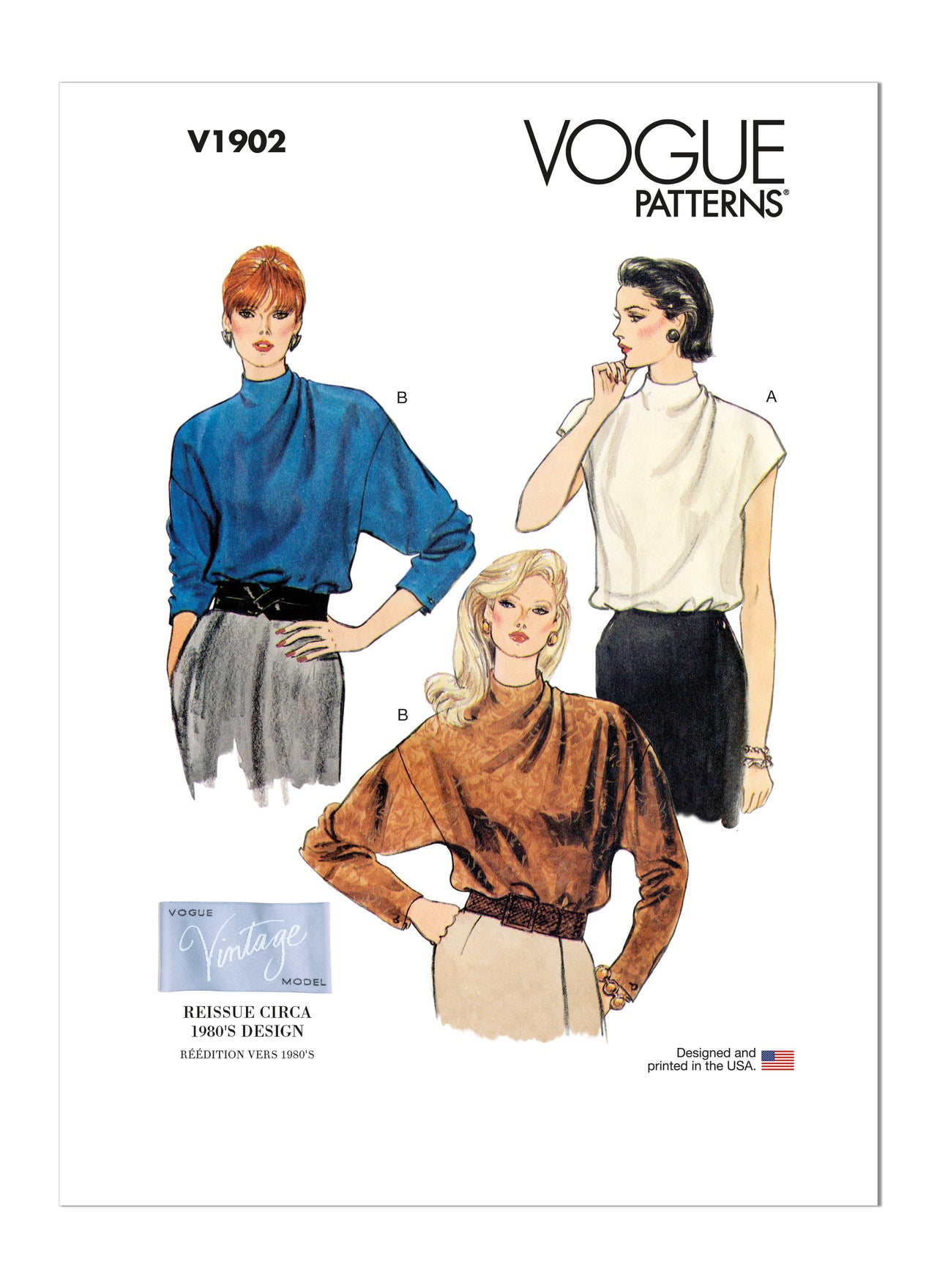 Vogue Sewing Misses' Blouse V1902 - Sewing Pattern