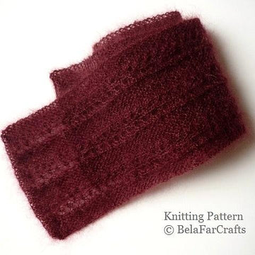 Mohair Eyelet Scarf