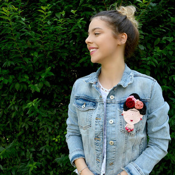 Frida Kahlo Inspired Brooch