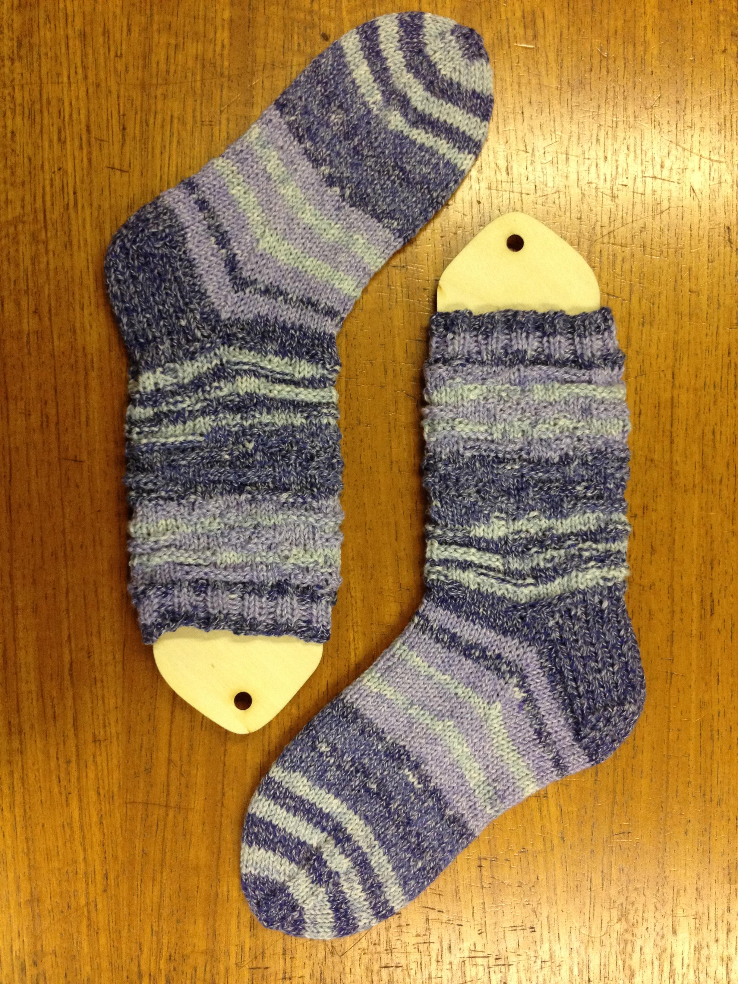 Diagonal Caterpillars DK Socks