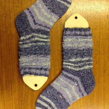 Diagonal Caterpillars DK Socks