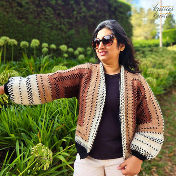 Maya Hexagon Cardigan CAL