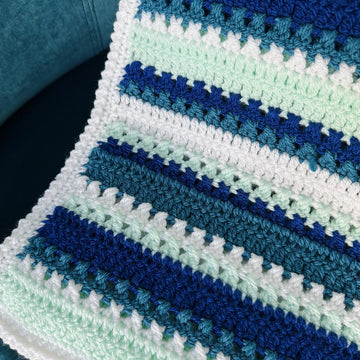 Striped Crochet Blanket