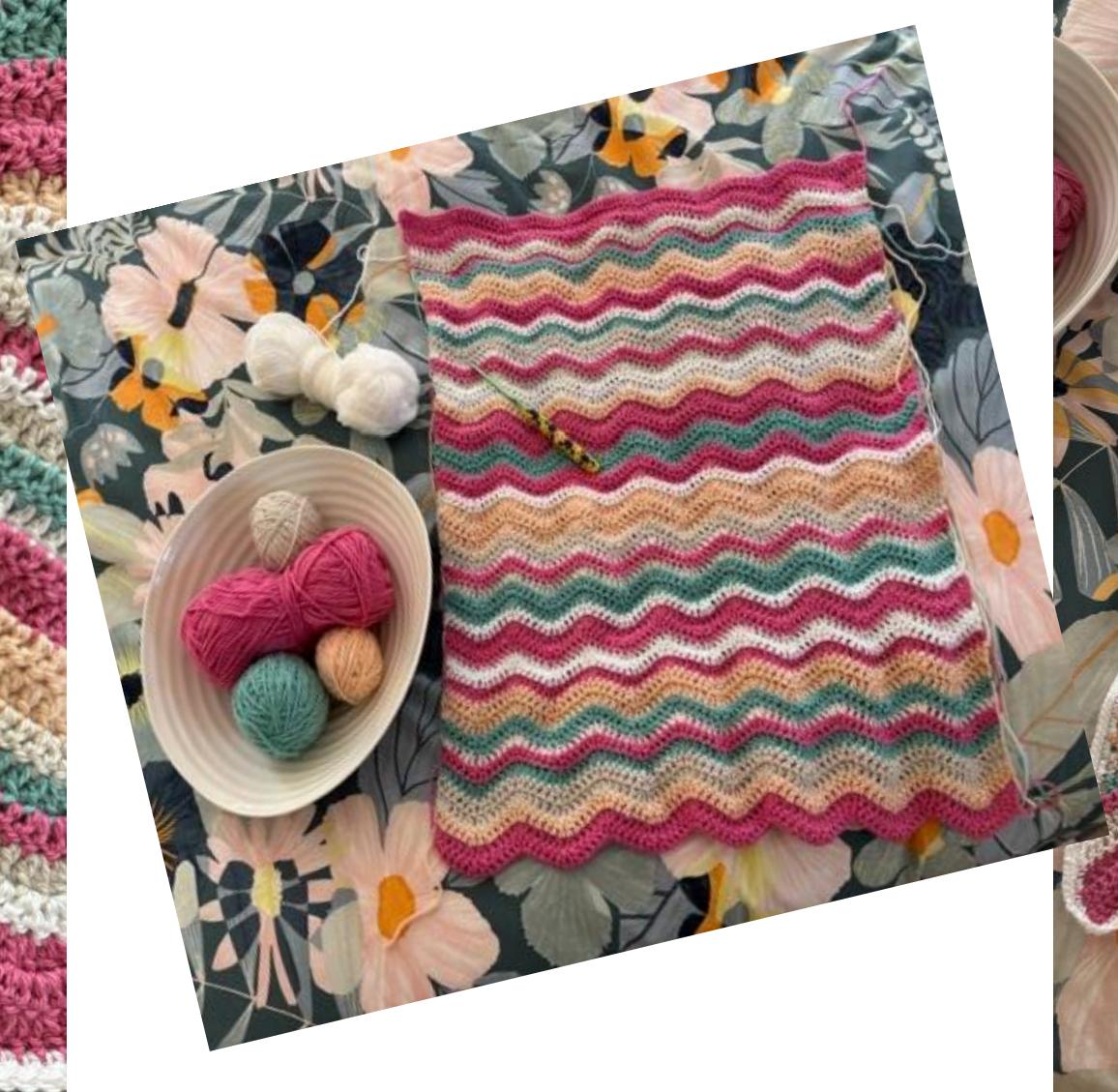 Bunny Wave Baby Blanket