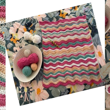 Bunny Wave Baby Blanket