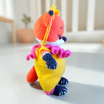 Crochet Fox Doll Amigurumi Pattern PDF, Woodland Fox Couple, Dress Up Doll, Crochet Toy Clothes, Kawaii Fox Plush