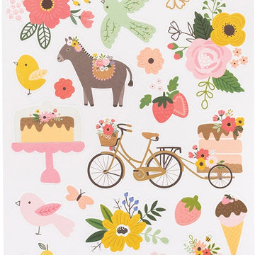 American Crafts Lovely Moments Cardstock Stickers 6"X12" 62/Pkg - Icons W/Gold Foil Accents