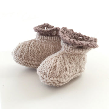 Hail Spot Lace Booties BJ43