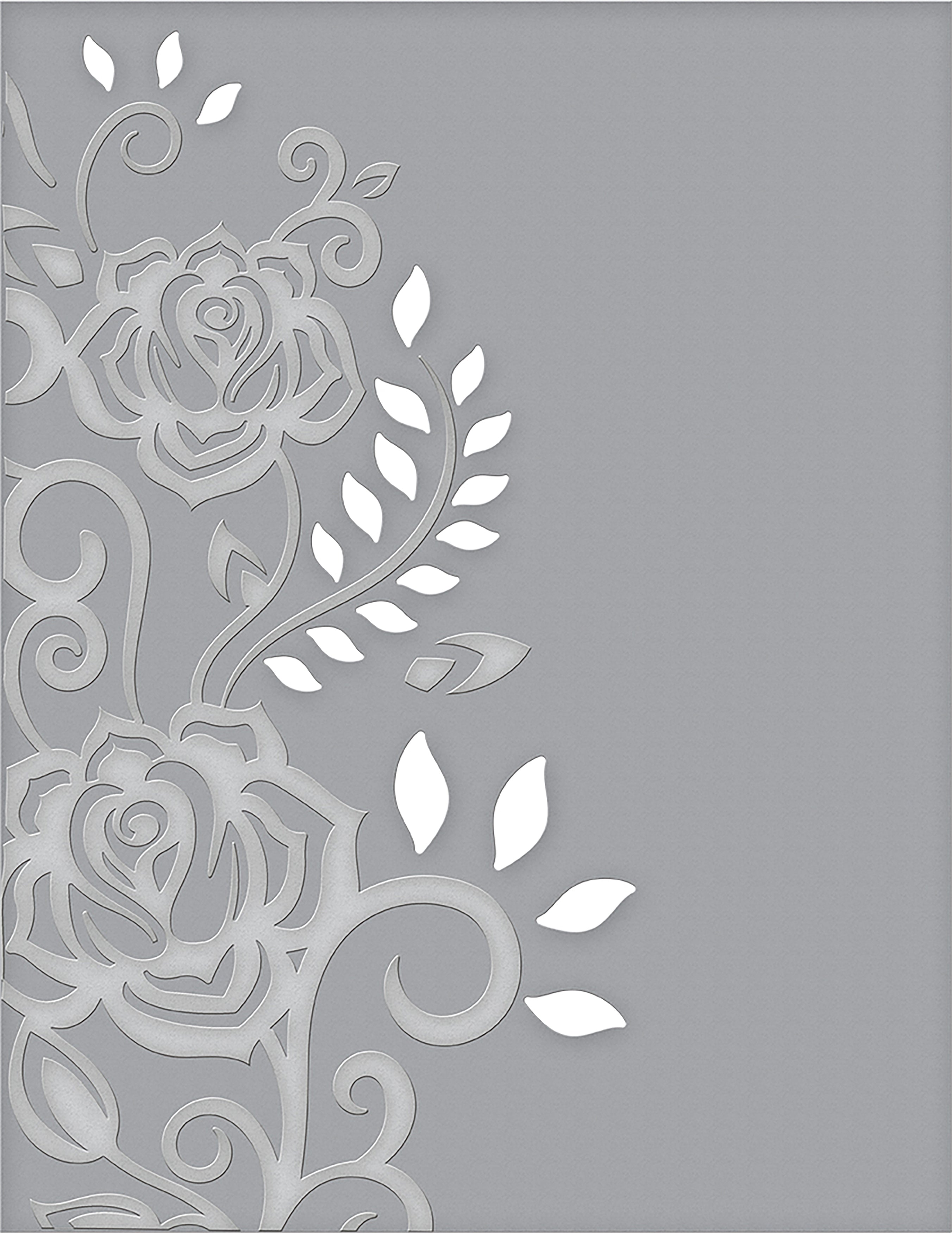 Spellbinders Cutting Embossing Folders - Rose Flourish