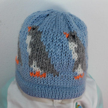 Baby Penguin Ski Beanie Hat Circular