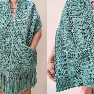 I Love Texture Pocket Shawl