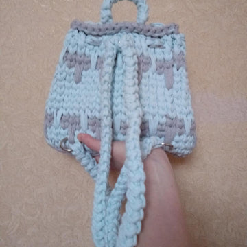 T-shirt yarn Backpack for girl or woman