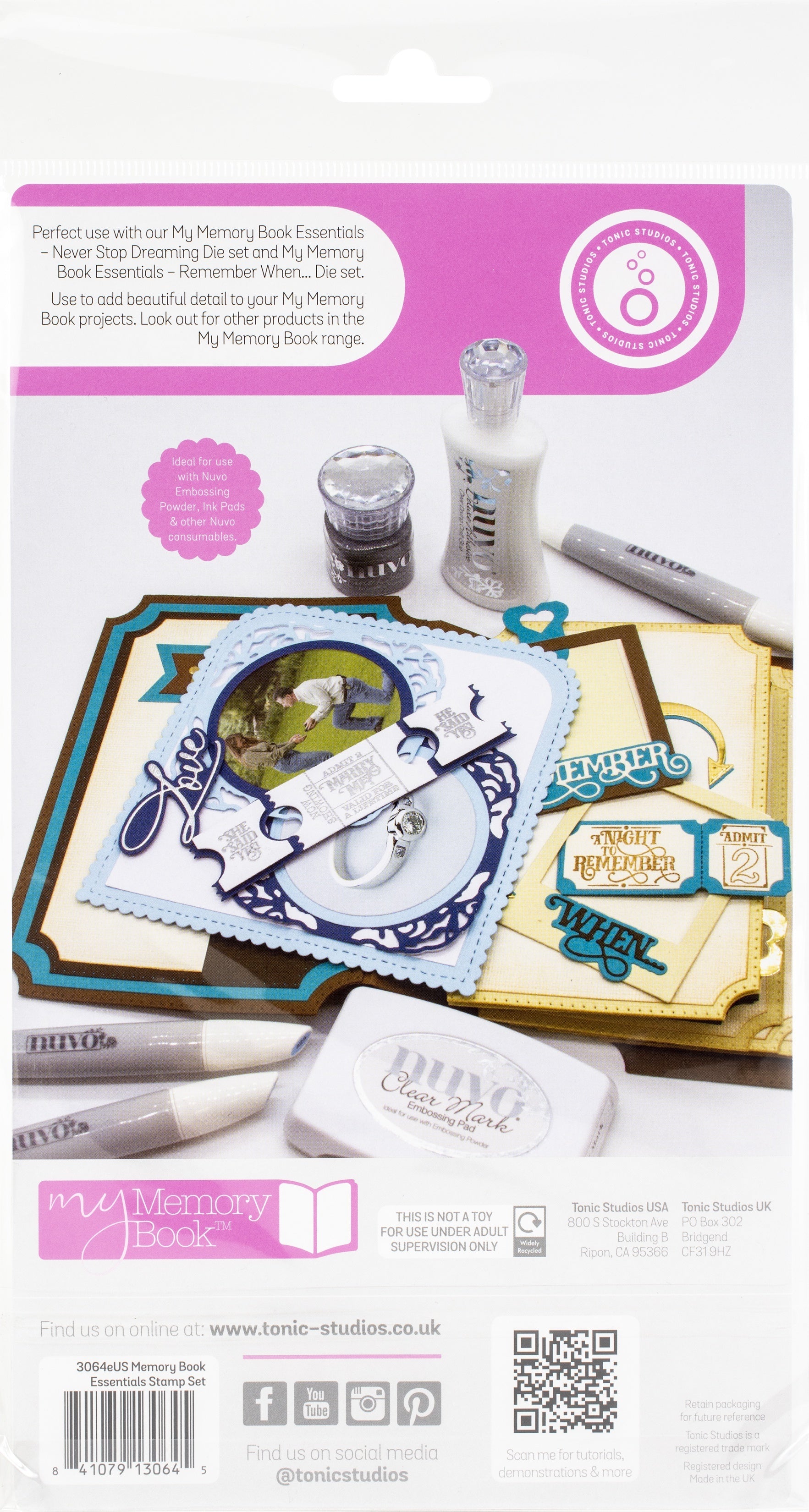 Tonic Studios My Memory Book Essentials Clear Stamps - 622893