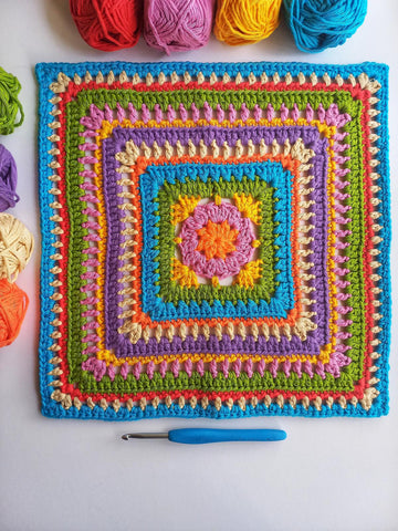 After the Rain Granny Square 12"