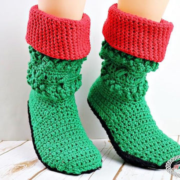 Christmas Santa and Elf Booties