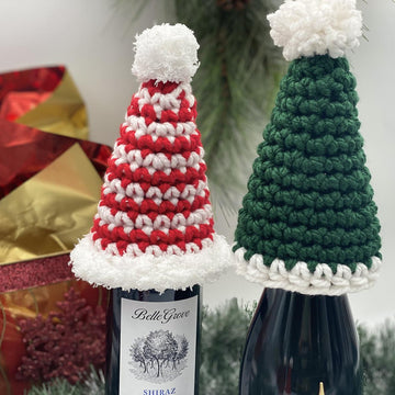 Holiday Wine Bottle Hat
