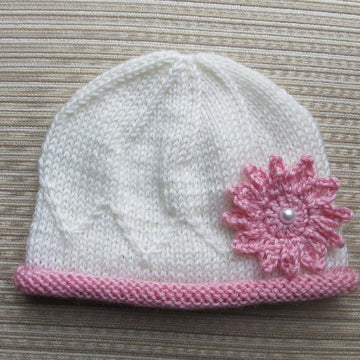 Hat "Masha" for a Baby Girl 0-3, 3-6 and 12-18 Months