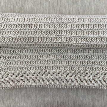 Baby Blanket with Lace Borders