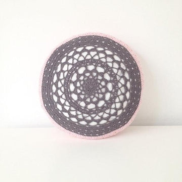 Filet Crochet Cushion