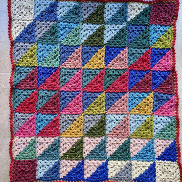 Triangles Mini Temperature Blanket