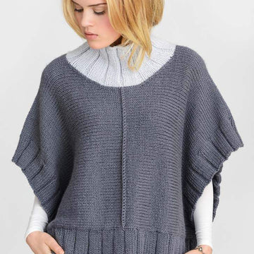 Two Harbors Poncho in Blue Sky Fibers - 20156 - Downloadable PDF