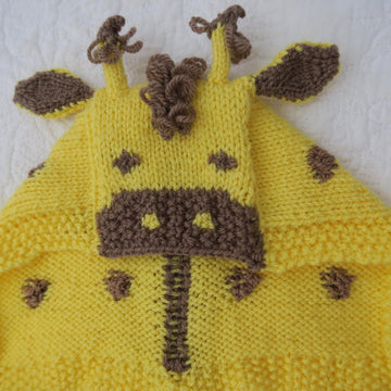 Giles Giraffe Hooded Baby Car Seat Blanket