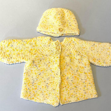 Easy Peasey Matinee Coat and Hat Set - First Size