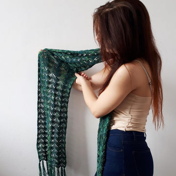 Pine needle shawl