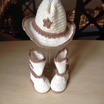 Baby Boot & Hat Set N 283