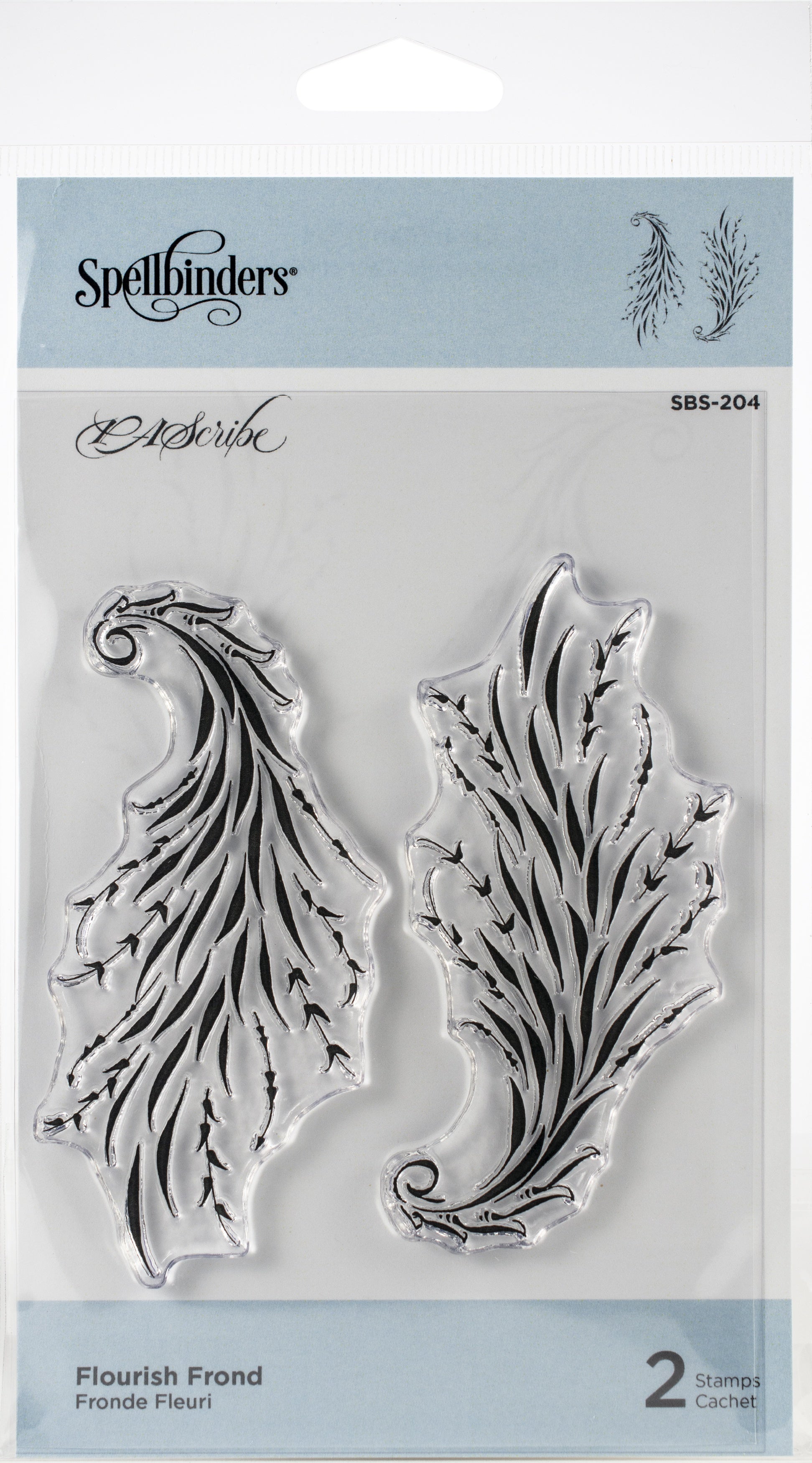 Spellbinders PA Scribe Cling Stamps - Flourish Frond
