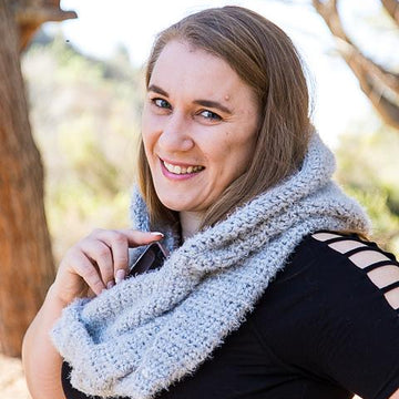 Hooded Infinity Scarf with Pockets